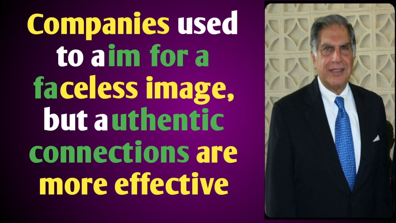 Companies used to aim for a faceless image, but authentic connections are more effective